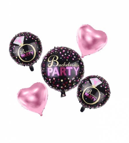 Bachelorette Party Foil Balloon Set Of 5 Pcs