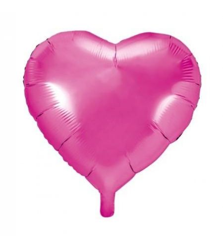 Blush Pink Heart Foil Balloon - 16 Inches - Pack Of 10