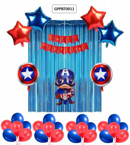 Captain America Birthday Theme 60pc Set - GPPBT0011