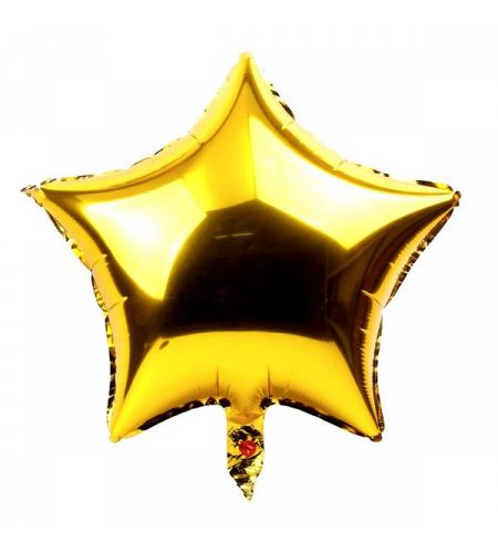 Gold Star Foil Balloon - 16 Inches - Pack Of 5
