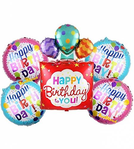 Happy Birthday To You Foil Balloon Set Of 5 Pcs