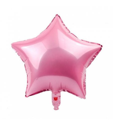 Light Pink Star Foil Balloon - 16 Inches - Pack Of 10