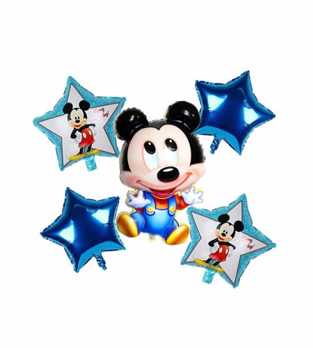 Mickey Mouse Foil Balloon Set Of 5 Pcs