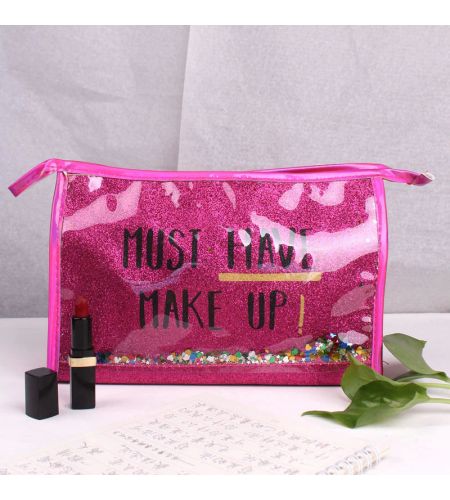 Must Have Make Up Pouches ( Dark Pink )