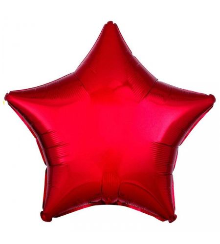 Red Star Foil Balloon - 16 Inches - Pack Of 5