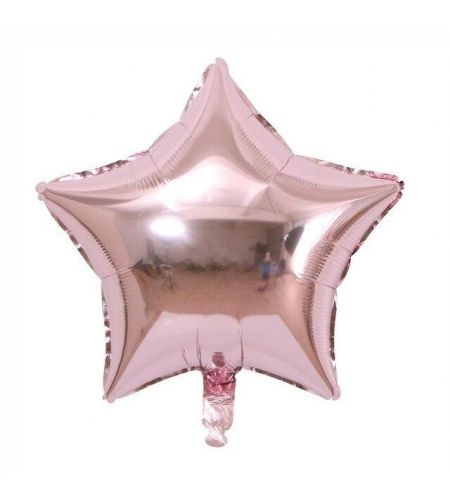 Rose Gold Star Foil Balloon - 16 Inches - Pack Of 5