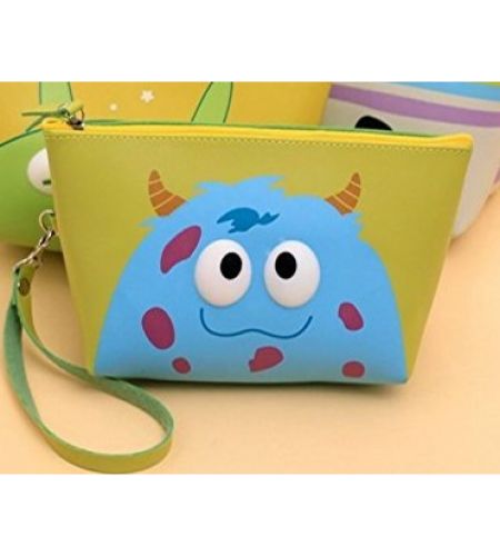 Silicon Eye Pouch - Pen & Pencil Pouch / Keys Pouch/ Toiletries Pouch/ Cosmetic Organizer / Travelling Kit (monster)