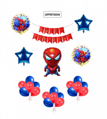 Spiderman Birthday Theme 36pc Set