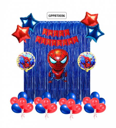 Spiderman Birthday Theme 60pc Set