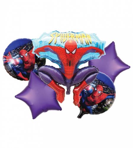 Spiderman Foil Balloon Set Of 5 Pcs